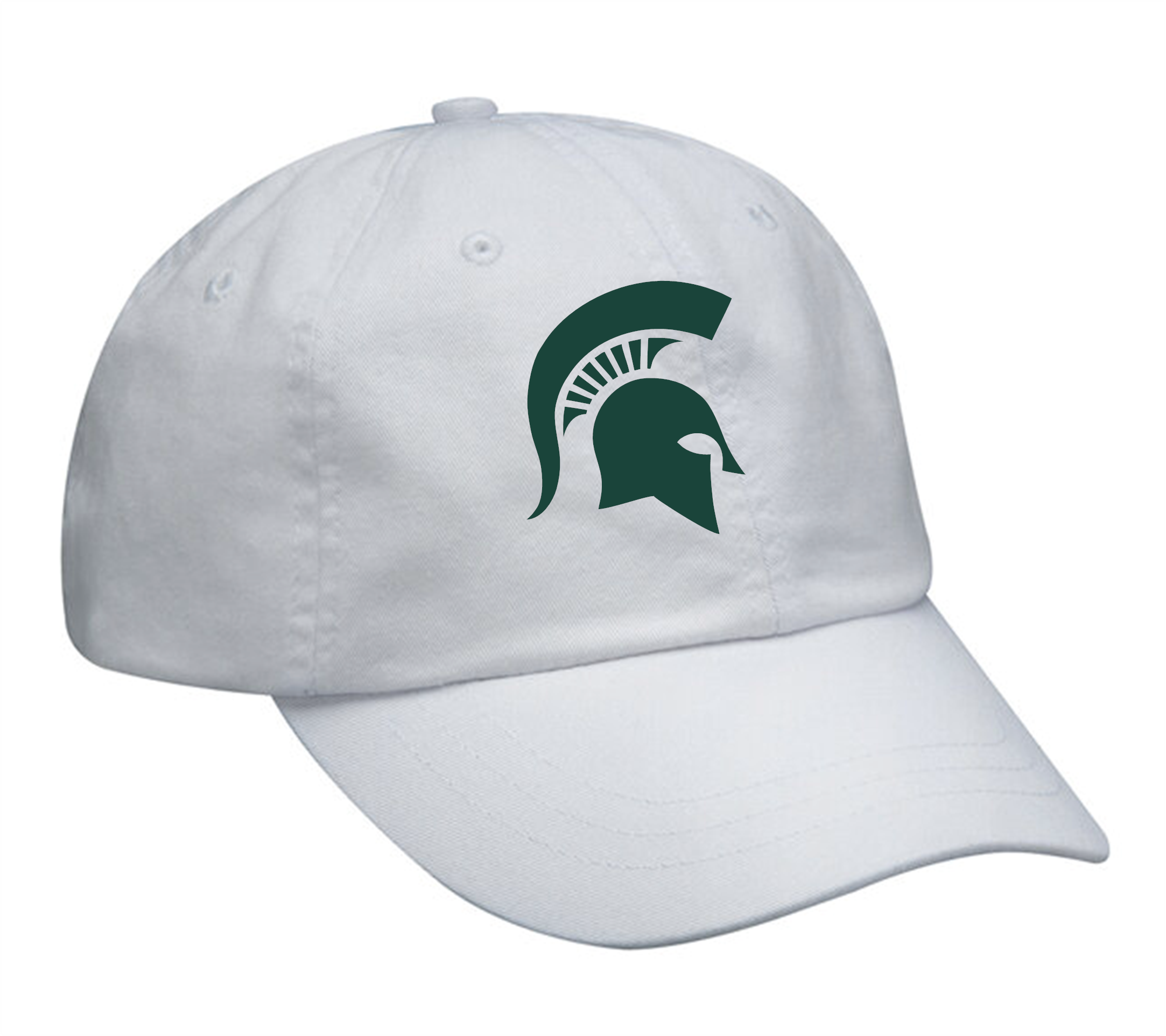 White Hat Green Spartan Head